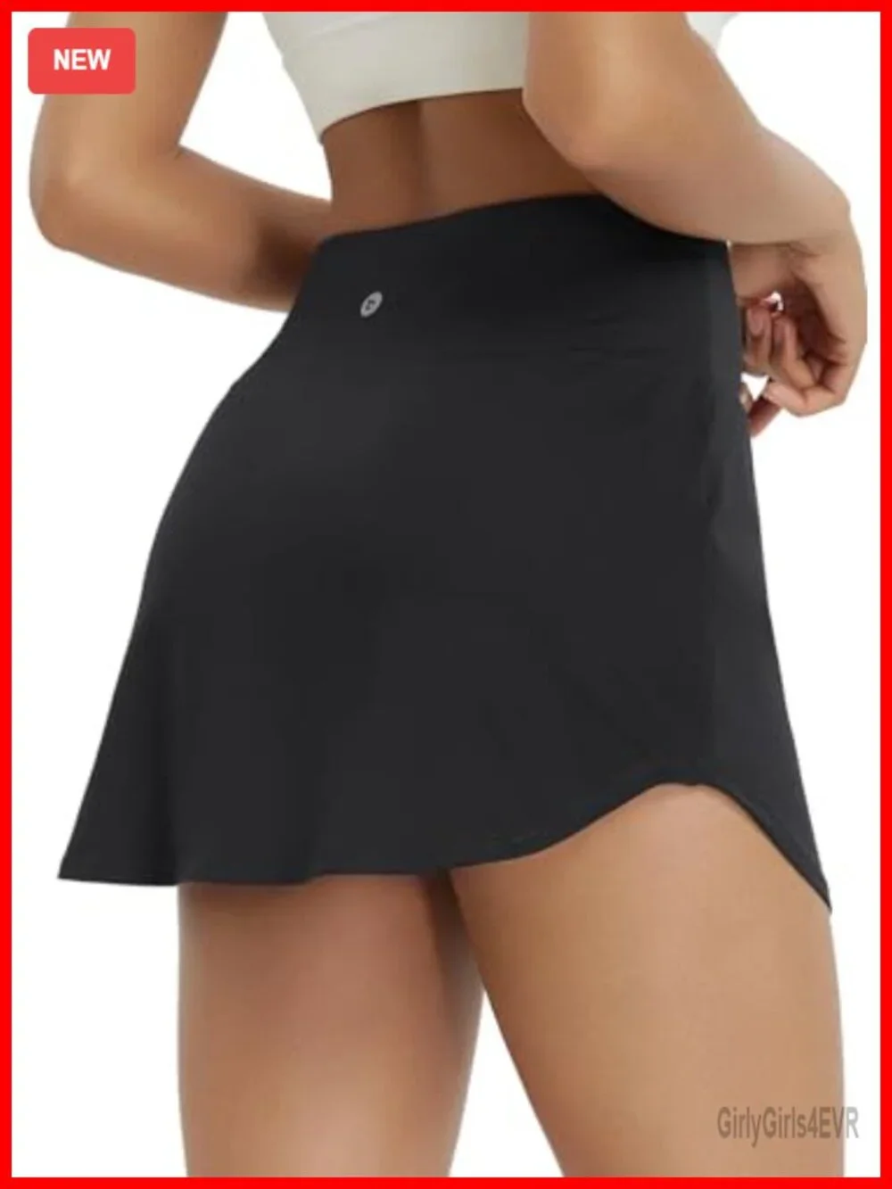 Women's Athletic Skort with Built-in Shorts, High Waisted Tennis Skirt, 2
